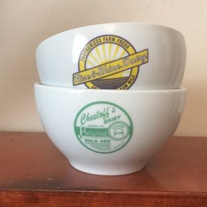 Pottery Barn Milk Bowl Set of 2